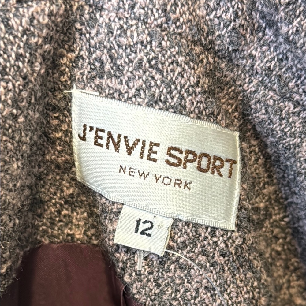 Z J’Envie Sport New York Women's 12 Tweed Open Jacket - Pink/Purple - Picture 2 of 6